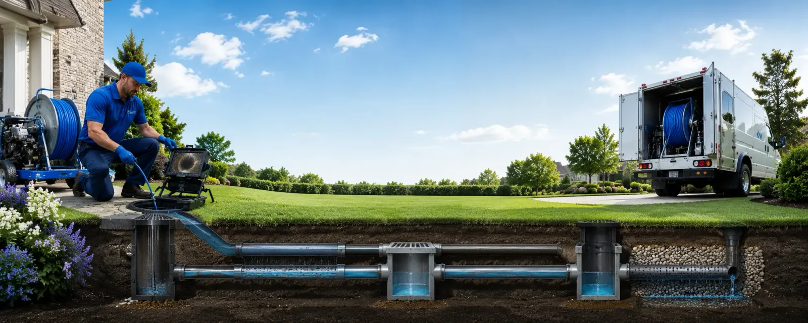 Outdoor drain cleaning information for Roachdale, IN